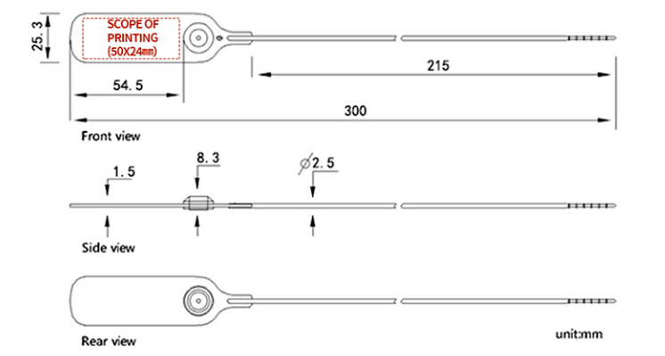 Joint en plastique polycarbonate Polycarbonate Plastic Seal