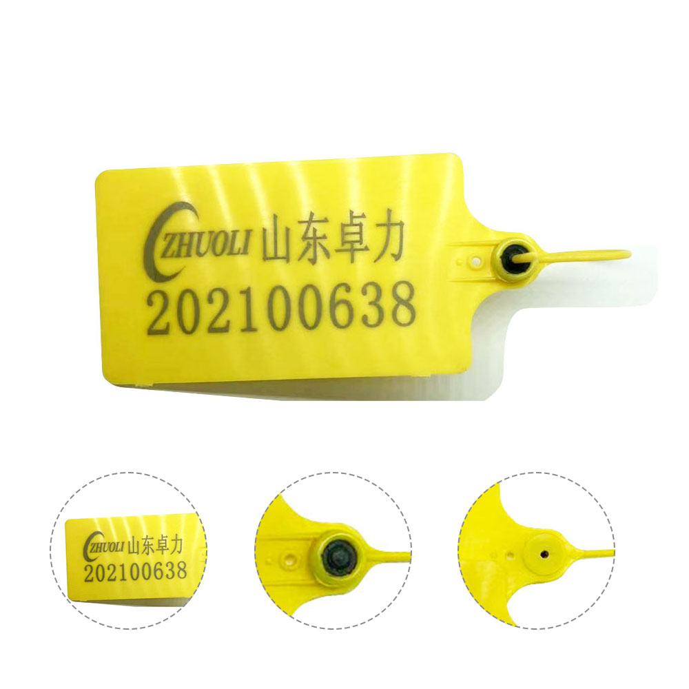 Sceau en plastique drapeau Sceau en plastique drapeau