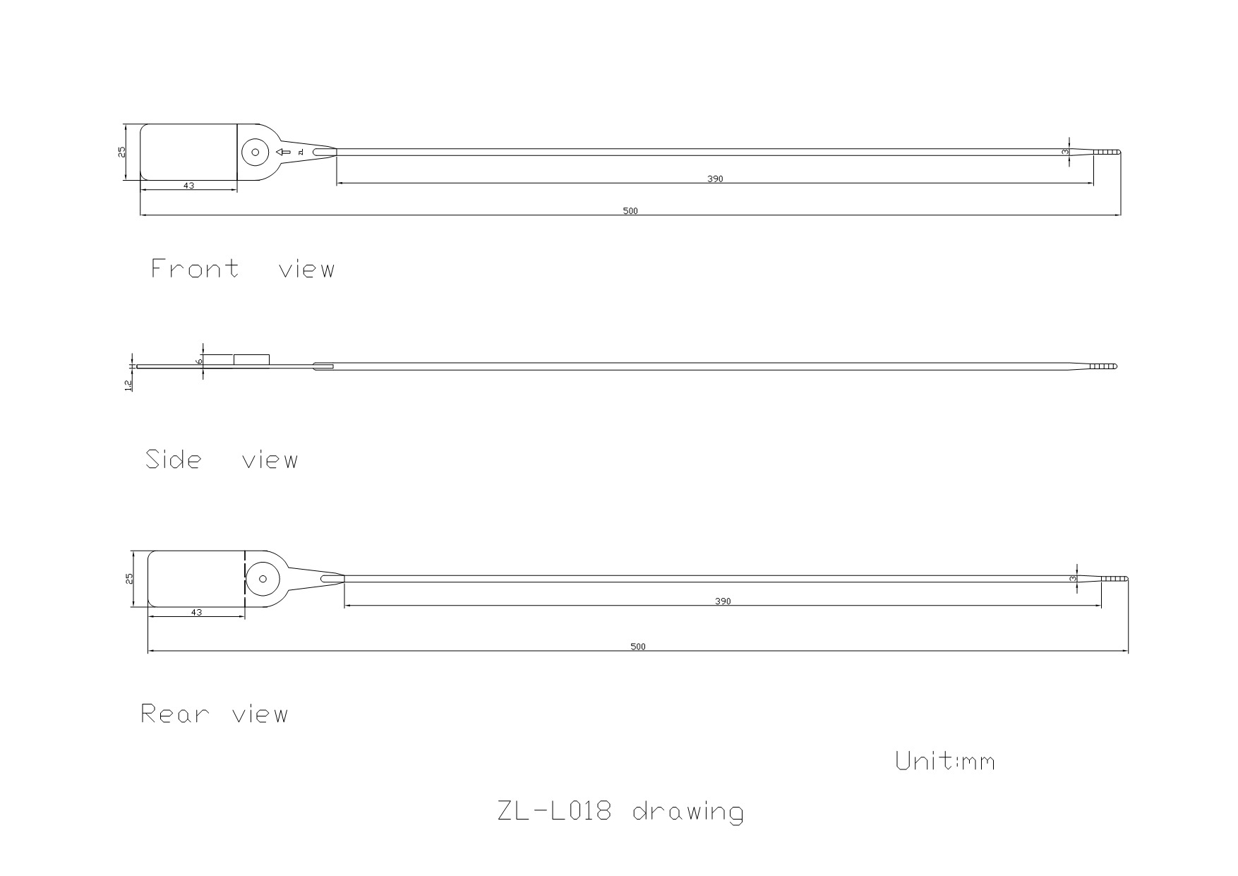 ruban d'étanchéité en plastique plastic sealing tape