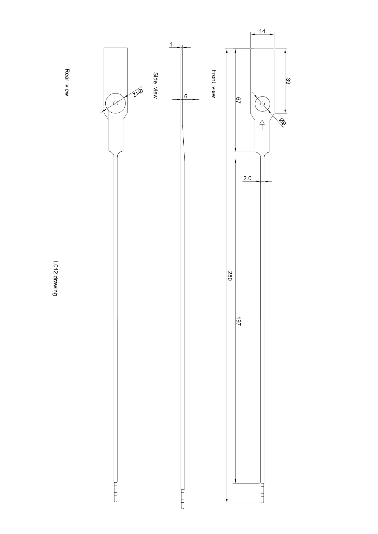L012 Joints de camion en plastique personnalisés L012 Joints de camion en plastique personnalisés