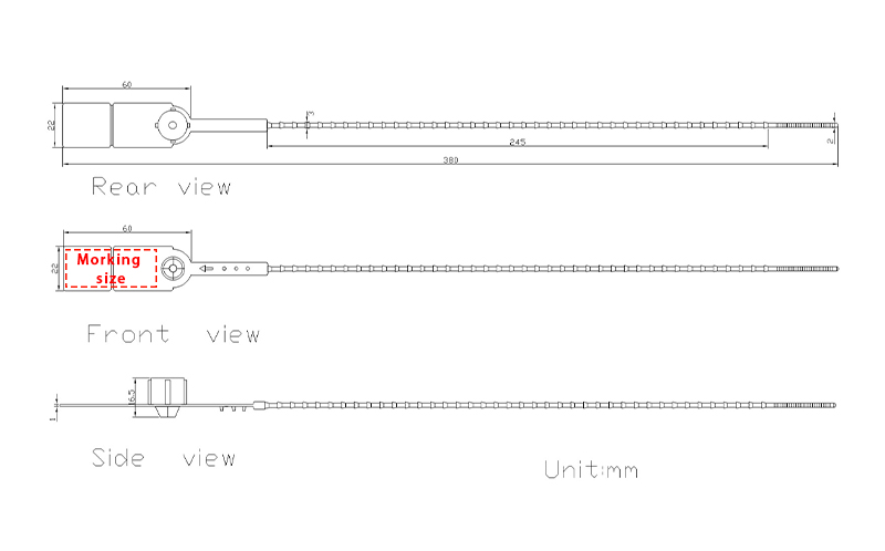 Joints de camion en plastique Plastic Truck Seals