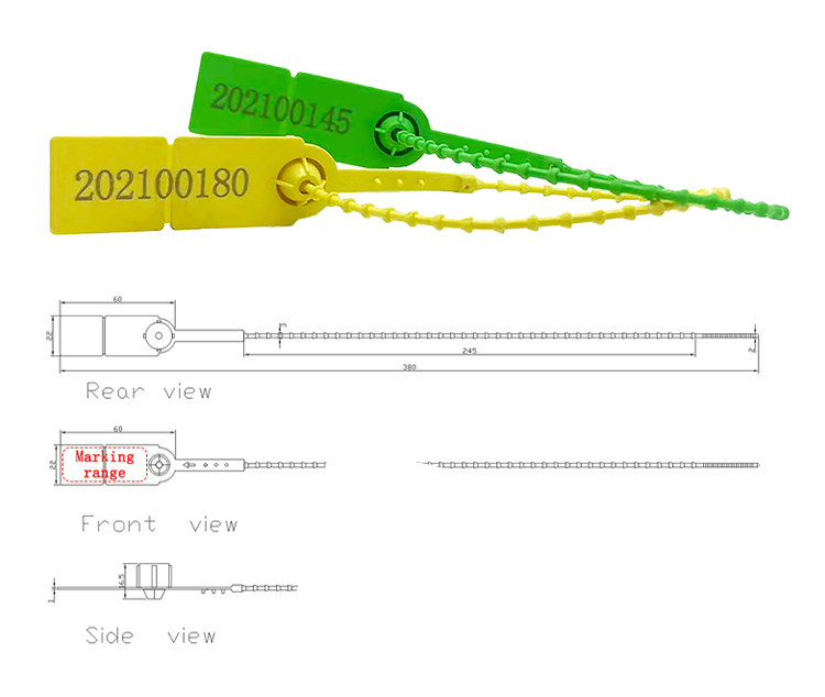 Sceau de sécurité en plastique bon marché à prix d'usine Cheap Factory Price Plastic Security Seal