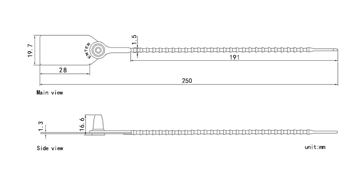 Joints en plastique réglables Adjustable Plastic Seals