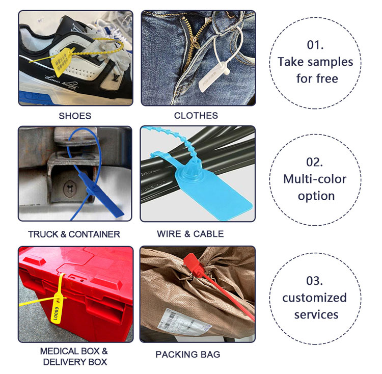 Joints inviolables en plastique Plastic Tamper Evident Seals